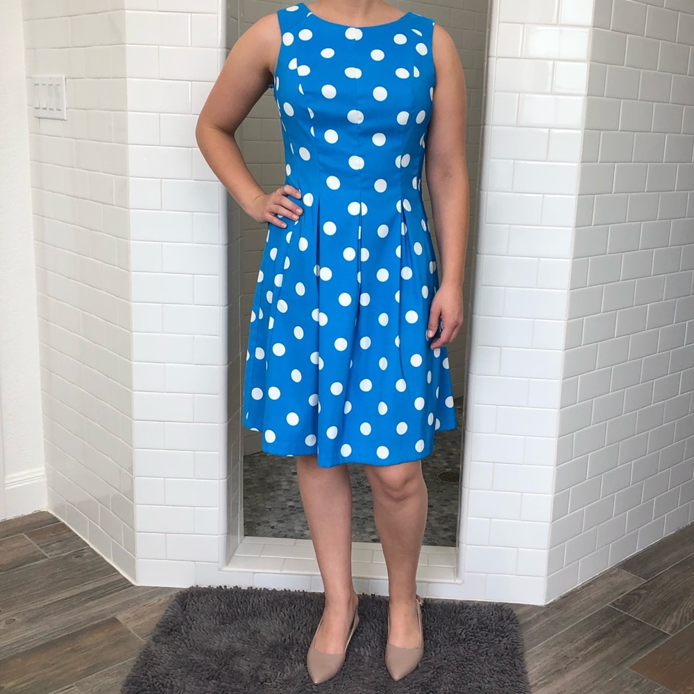 Blue Polka Dot Dress